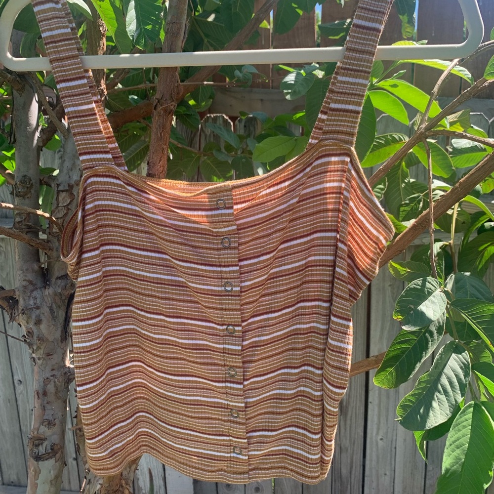 Stripped Crop Top
